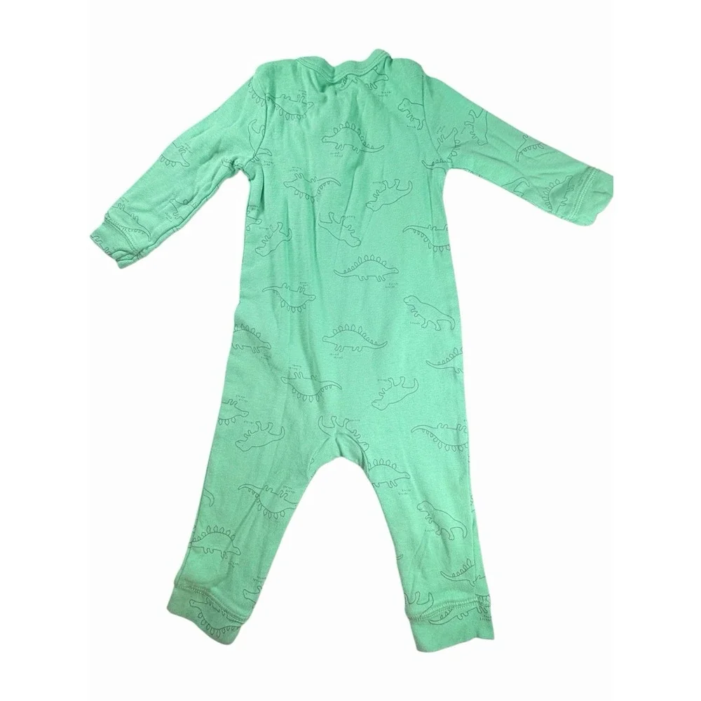 Baby Boy 6 Months Carter's Zip Footed Sleeper Dinosaur Lot Bundle 3 ct